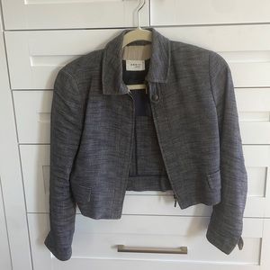 Akris Punto cropped linen jacket
